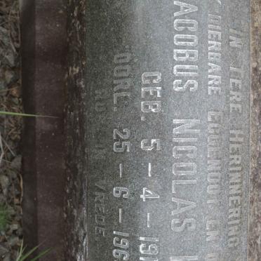 HUMAN Jacobus Nicolas 1915-1968