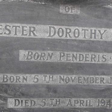 IVES Hester Dorothy nee PENDERIS 1909-1942