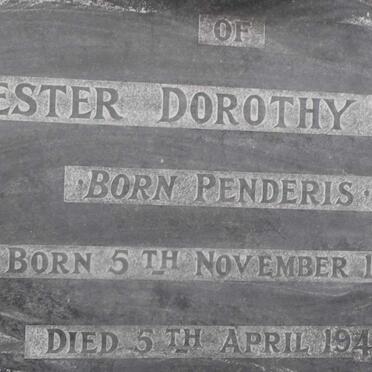 IVES Hester Dorothy nee PENDERIS 1909-1942