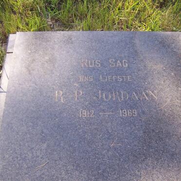 JORDAAN R.P. 1912-1969