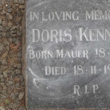 KENNARD Doris nee MAUER 1910-1961