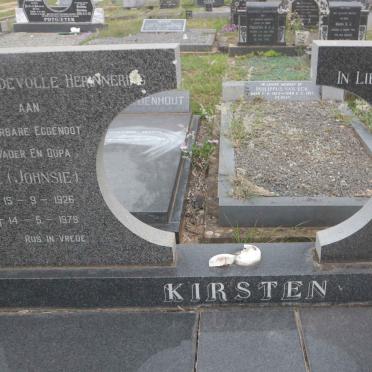 KIRSTEN J.C. 1926-1979 &amp; Irene McTAVISH 1932-1984