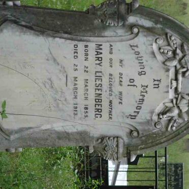 LIESENBERG Mary 1855-1913