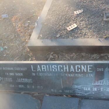 LABUSCHAGNE Petrus Jacobus 1914-1973 &amp; Elizabeth Cecilia 1916-1988
