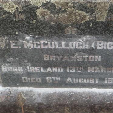 McCULLOCH W.E. 1888-1949