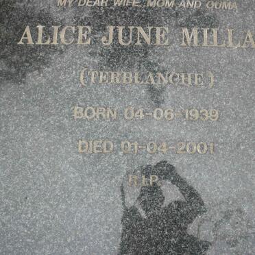 MILLAD Anthony Abraham 1936-2011 &amp; Alice June TERBLANCHE 1939-2001