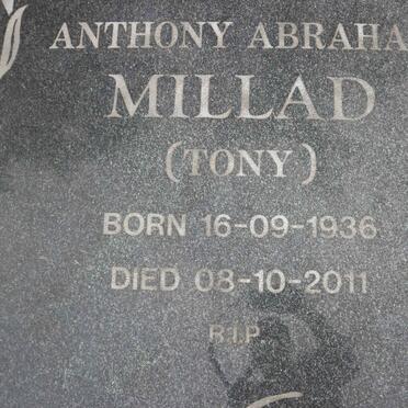 MILLAD Anthony Abraham 1936-2011 &amp; Alice June TERBLANCHE 1939-2001
