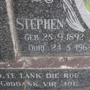 MULLER Stephen 1892-1962 &amp; Gertina Johanna 1897-1965