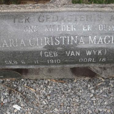 NEL Jacobus Adriaan 1908-1966 &amp; Maria Christina Magdalena VAN WYK 1910-1980