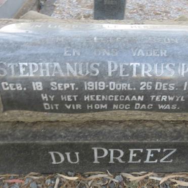 PREEZ Stephanus Petrus, du 1919-1956