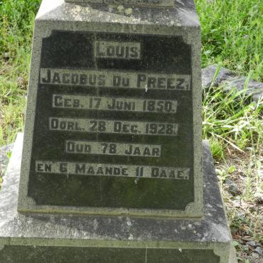 PREEZ Louis Jacobus, du 1850-1928