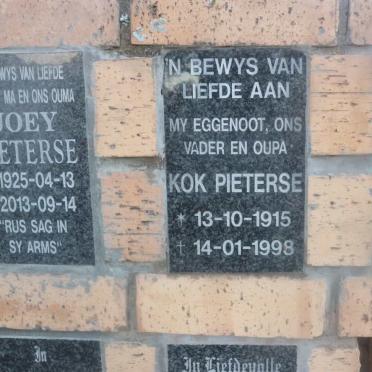 PIETERSE Kok 1915-1998 :: VAN DYK James 1949-2004