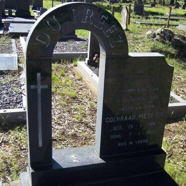 PREEZ Coenraad Pieterse, du 1915-1987
