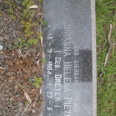 PIETERSE Johanna Helena nee DREYER 1904-1978 