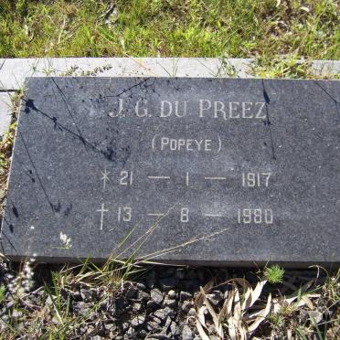 PREEZ J.G., du 1917-1980