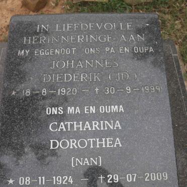 ROUX J.D., le 1920-1999 &amp; Catharina Dorothea 1924-2009