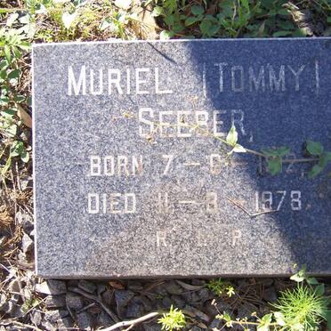 SEEBER Muriel 1912-1978
