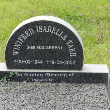 TARR Winifred Isabella nee HALGREEN 1944-2002