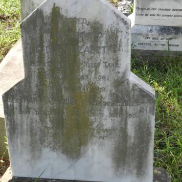 TARR Lydia Elizabeth 1856-1889 ::  TARR Martha Harriet 1889-1889