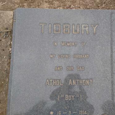 TIDBURY Athol Anthony 1914-1969 &amp; Anna Elizabeth 1918-1993