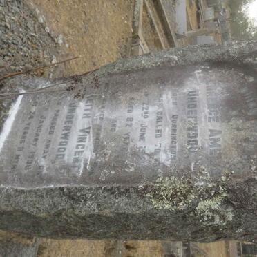 UNDERWOOD Florence Amelia nee DORRINGTON -1952 :: UNDERWOOD Keith Vincent -1930