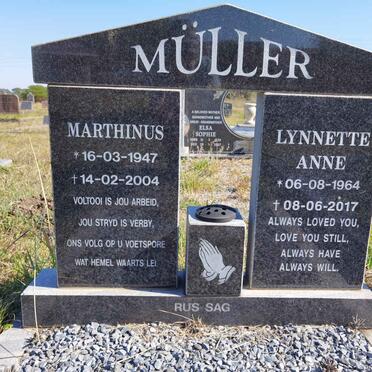 MULLER Marthinus 1947-2004 &amp; Lynnette Anne 1964-2017