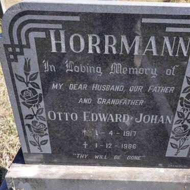 HORRMANN Otto Edward Johan 1917-1986