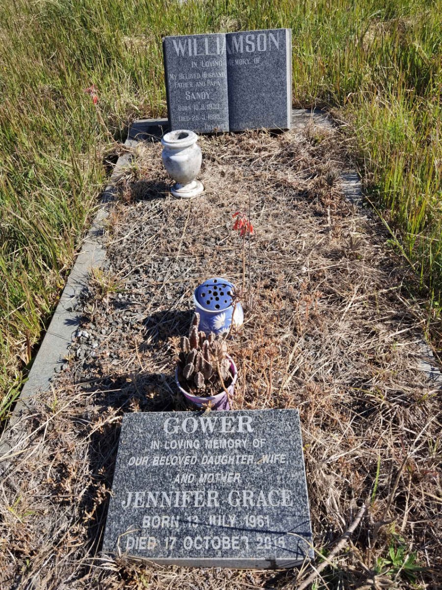 WILLIAMSON Sandy 1933-1983 :: GOWER Jennifer Grace 1961-2015