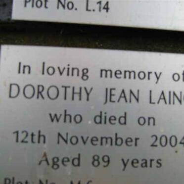 LAING Dorothy Jean -2004