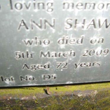 SHAW Ann -2009