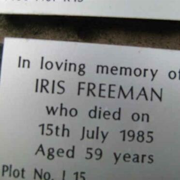 FREEMAN Iris -1985