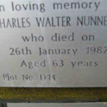 NUNNELEY Charles Walter -1987