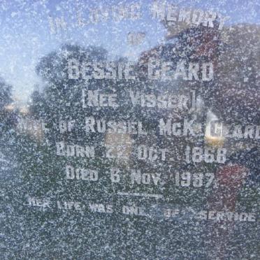 GEARD Bessie nee VISSER 1868-1937