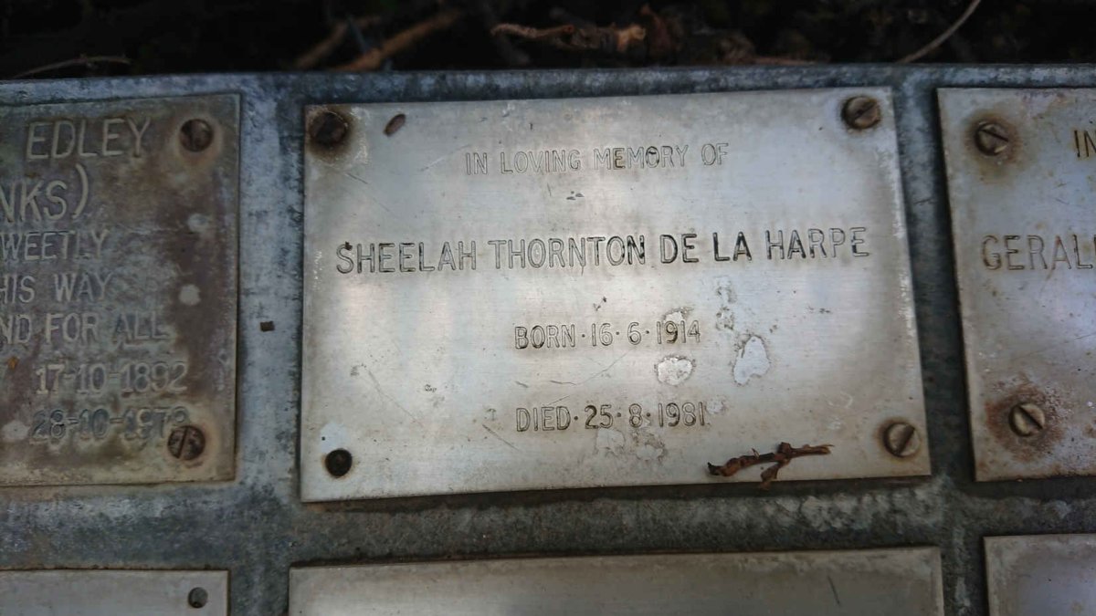 HARPE Sheelah Thornton, de la 1914-1981