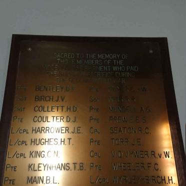 Middellandse Regiment Memorial plaque - Second World War _1