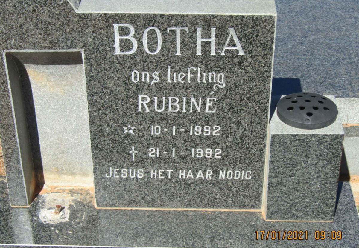 BOTHA Rubine 1992-1992