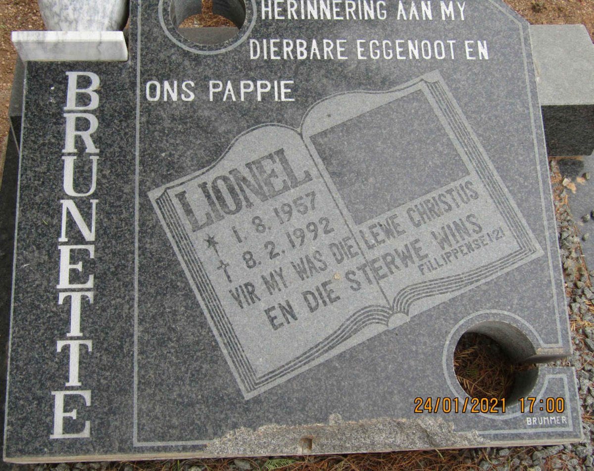 BRUNETTE Lionel 1957-1992
