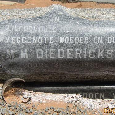 DIEDERICKS M.M. -1981