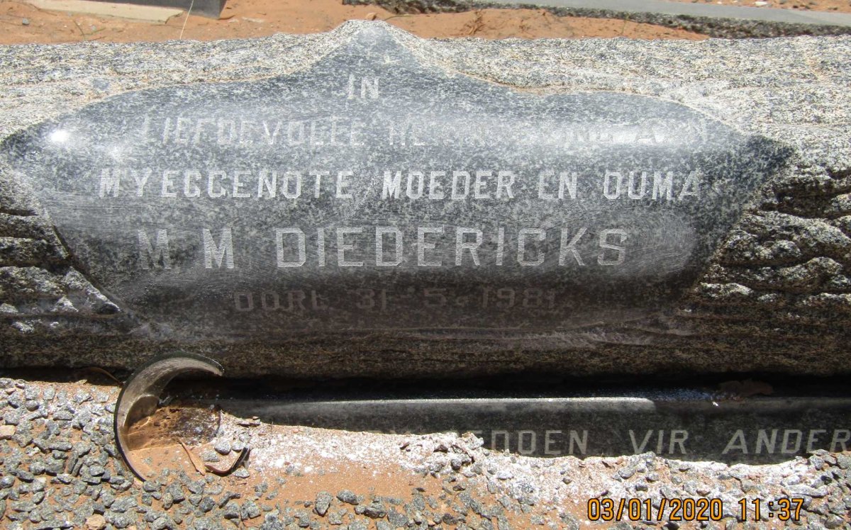 DIEDERICKS M.M. -1981