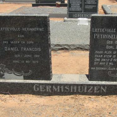 GERMISHUIZEN Daniel Francois 1910-1979 &amp; Petronella Gertruida 1912-1961