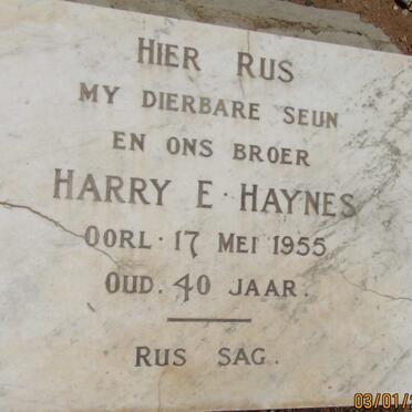 HAYNES Harry E. -1955