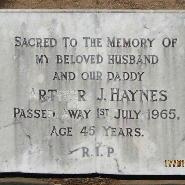 HAYNES Arthur J. -1965