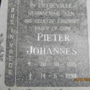 ? Pieter Johannes 1915-1990