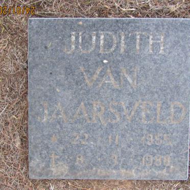 JAARSVELD Judith, van 1955-1988