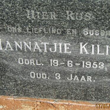 KILIAN Hannatjie -1953