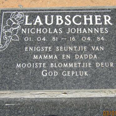 LAUBSCHER Nicholas Johannes 1981-1984