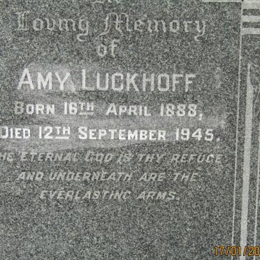 LUCKHOFF Amy 1888-1945