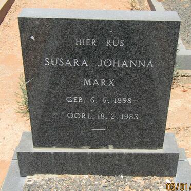 MARX Susara Johanna 1898-1983