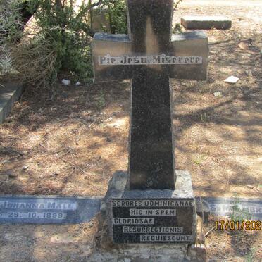 MALL M. Johanna -1899 :: OFFER? M. Ambrose -18?? :: HOFBERGER M. Mainrad -1918