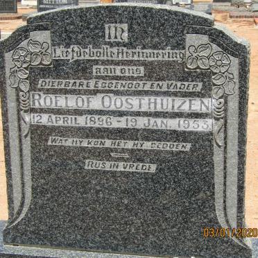 OOSTHUIZEN Roelof 1896-1953